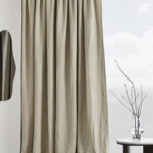 AURORA mörkläggningsgardin 1 längd – extra bred Linnebeige