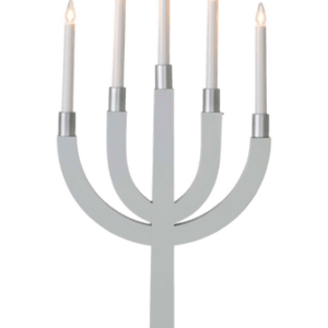 Adventsljusstake Elias Ljusgrå