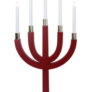 Adventsljusstake Elias Röd