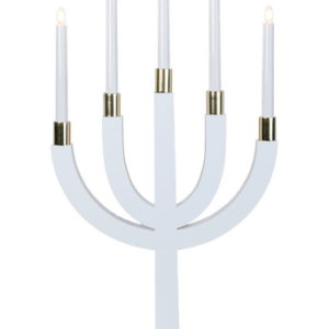 Adventsljusstake Elias Vit