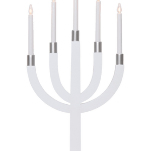 Adventsljusstake Elias Vit