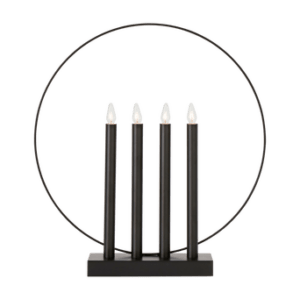 Adventsljusstake Glory Svart