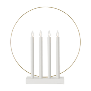 Adventsljusstake Glory Vit