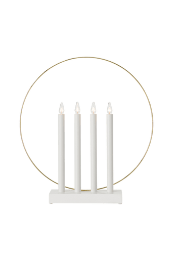 Adventsljusstake Glory Vit