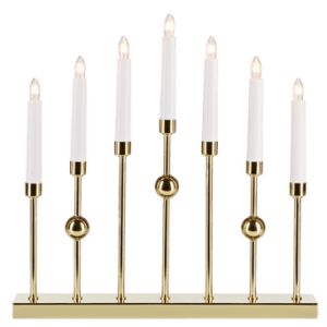 Adventsljusstake Gustavo Mässing