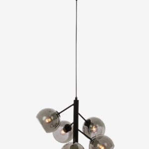 Aneta Lighting – Taklampa Atom /rök – Svart – Takpendlar – Från Homeroom
