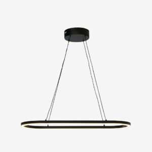 Aneta Lighting – Taklampa Oda oval – Svart – Takpendlar – Från Homeroom