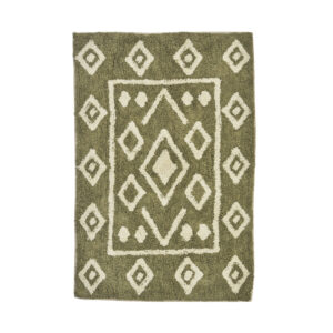 BADRUMSMATTA 60×90 Khaki/Offwhite