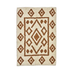 BADRUMSMATTA 60×90 Offwhite/Senap