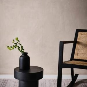 BARATTI sidobord ø 35 cm – låg Matt svart