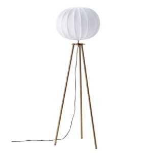 BASE Golvlampa Antikmässing/Vit