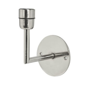 BASE Vägglampa Matt Krom H22