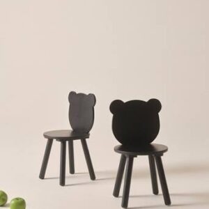 BEARY barnstol 2-pack Svart
