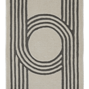 BELLEVILLE dörrmatta 60×90 cm Naturvit/gröngrå