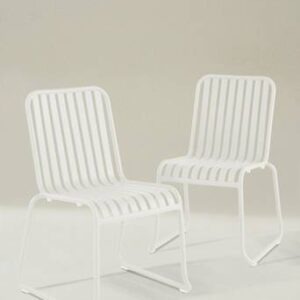 BELLEVILLE utestol 2-pack Vit