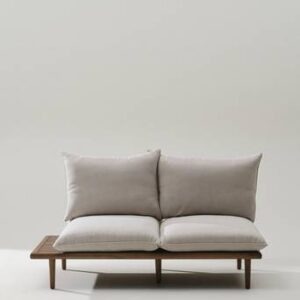 BELMONT soffmodul höger Teak/Beige