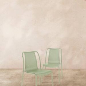 BIARRITZ utestol 2-pack Ljusgrön