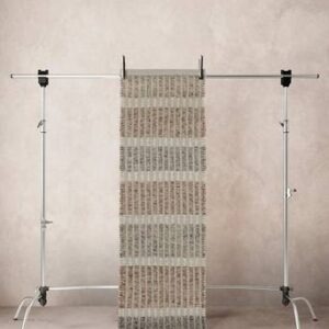 BIBA ullmatta 70×300 cm Grå/naturvit