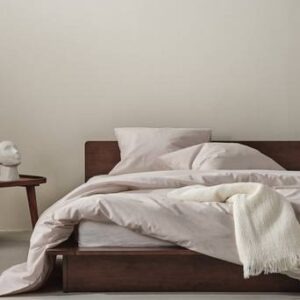 BILL påslakanset dubbelsäng Ljusbeige