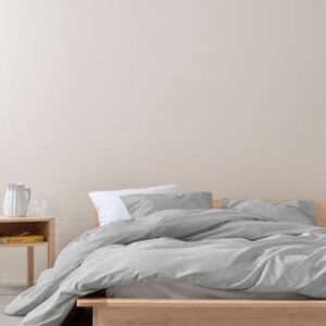 BILL påslakanset dubbelsäng Ljusgrå