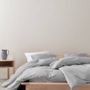 BILL påslakanset enkelsäng Ljusgrå