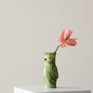 BIRDY dekorationsvas höjd 17.7 cm Grön