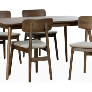 BLANCA 150/LINO Matgrupp 4 Stolar Mörkbrun