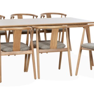 BLANCA 190/LINA Matgrupp 6 Stolar Natur