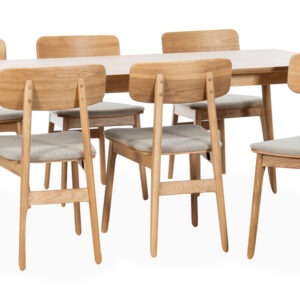 BLANCA 190/LINO Matgrupp 6 Stolar Sand