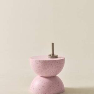 BLANES sidobord ø 35 cm Rosa terrazzo