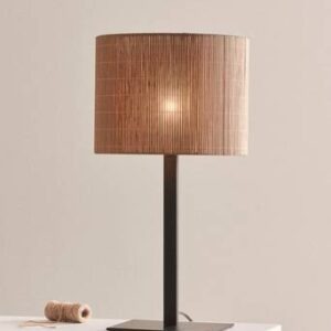 BLAZE bordslampa Linnebeige/svart