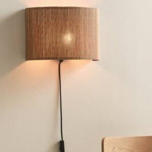 BLAZE vägglampa Linnebeige/svart