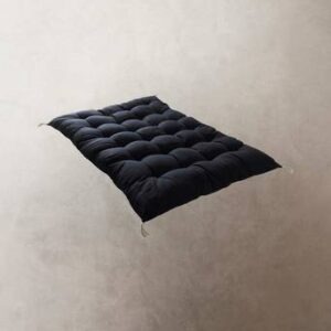 BOHO sittdyna 75×115 cm Svart