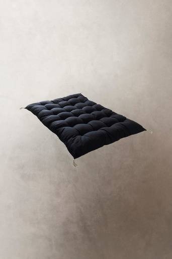 BOHO sittdyna 75×115 cm Svart