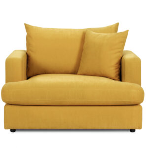 BOLNUEVO Fåtölj Senapsgul