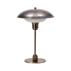 BOSTON Bordslampa Antik Brun