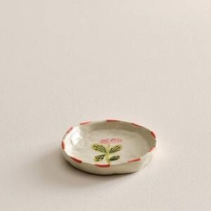 BOTANIC serveringstallrik ø 13 cm Naturvit/multi