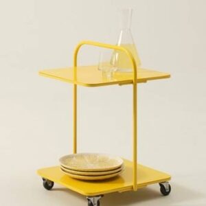 BOYLE sidobord 45×45 cm Gul