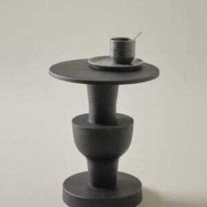 BRANFORD sidobord ø 41 cm Svart