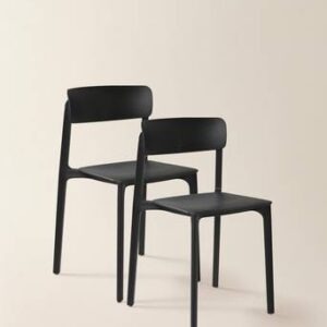 BRANTEVIK stol 2-pack Svart