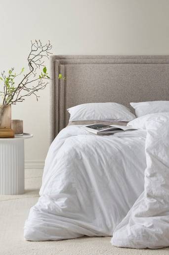 BRYONA påslakanset enkelsäng Vit/beige