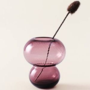 BUBBLAN glasvas – höjd 19,5 cm Vinröd