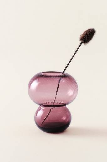 BUBBLAN glasvas – höjd 19,5 cm Vinröd