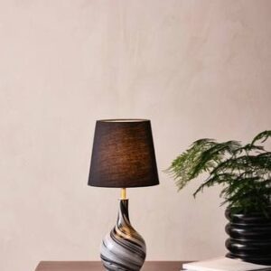 BUDGEE bordslampa Grå/svart