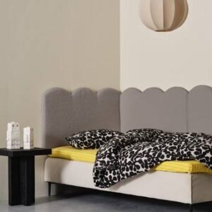 BURLEY TEDDY sänggavel 90 cm Grå teddy