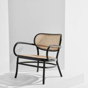 Betty loungestol i böjträ Svart