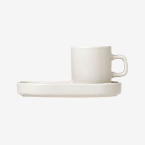 Blomus – Espressomuggar Set 2 st Pilar 0,05L – Vit – Koppar & muggar – Från Homeroom