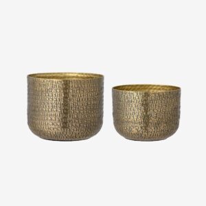 Bloomingville – Blomkruka Constance, set om 2 – Mässing – Krukor & vaser – Från Homeroom