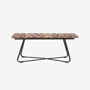 Bloomingville – Bord Hampton, 60×90 cm – Brun – Matbord utomhus – Från Homeroom