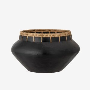 Bloomingville – Dixon Dekorkruka, Svart, Terrakotta – Svart – Krukor & vaser – Från Homeroom